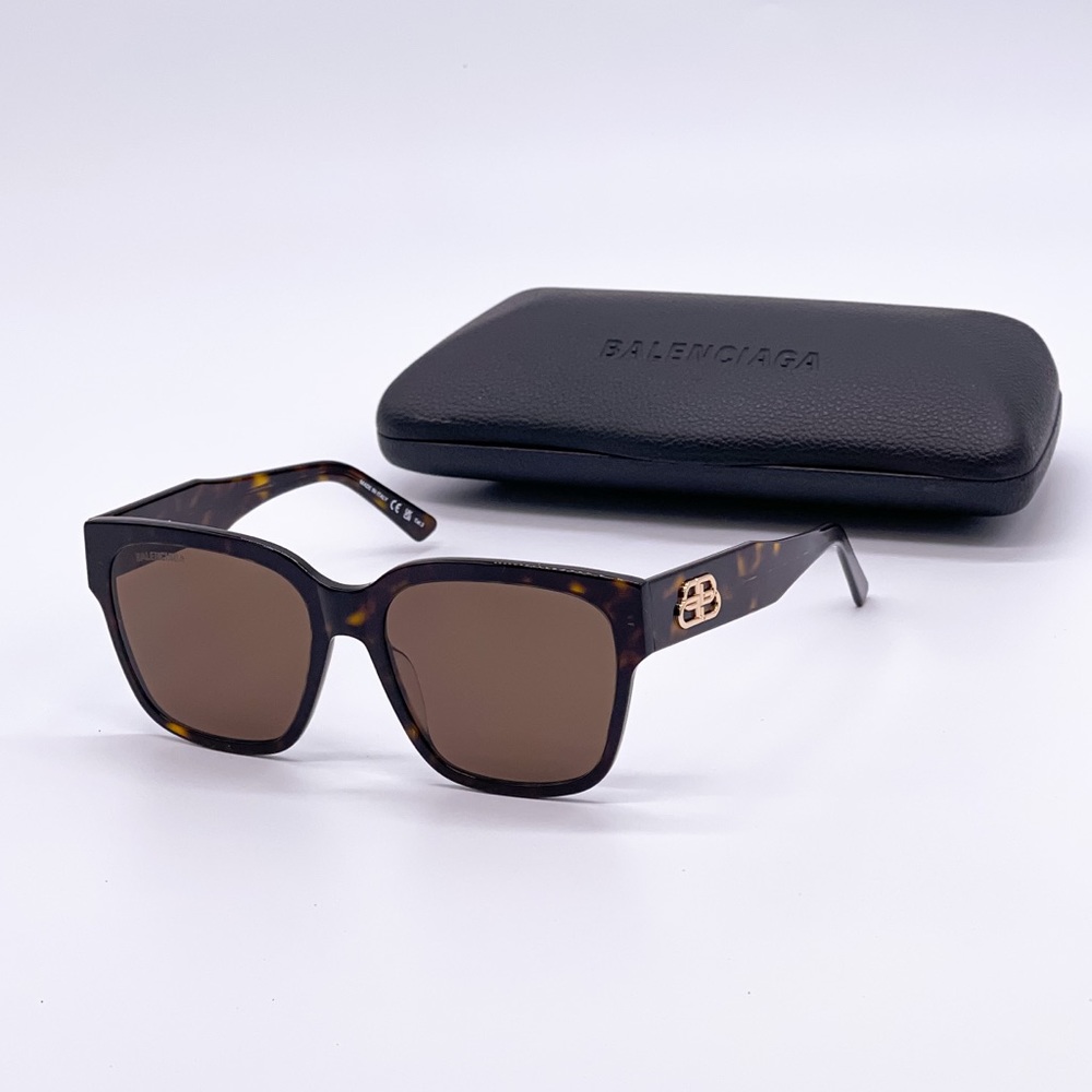 NEW BALENCIAGA BB0056S 002 WOMEN’S SUNGLASSES BALENCIAGA BB 0056S BROWN